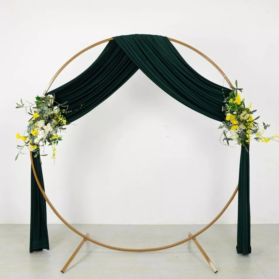18 ft HUNTER GREEN 4-Way Stretch Spandex Divider Backdrop
