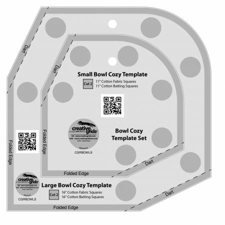 Creative Grids Bowl Cozy Template Set - CGRBOWLS