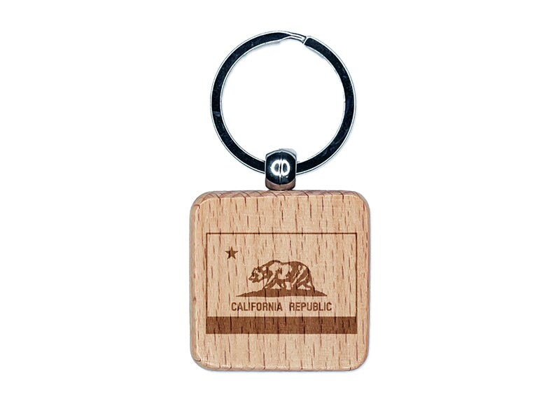 California Charm Keychain