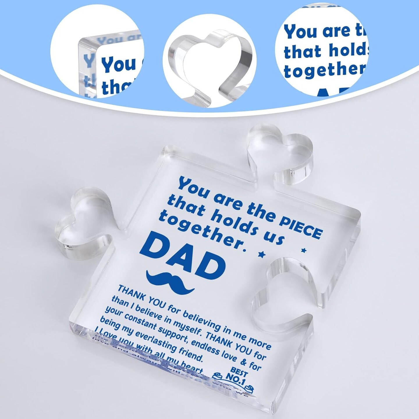 Long-lasting Puzzle Piece for Father&#x27;s Day Table Decoration