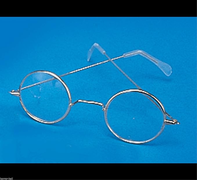 Rubie&#x27;s ROUND EYE GLASSES Wire Frame Granny Hippie Costume Accessory