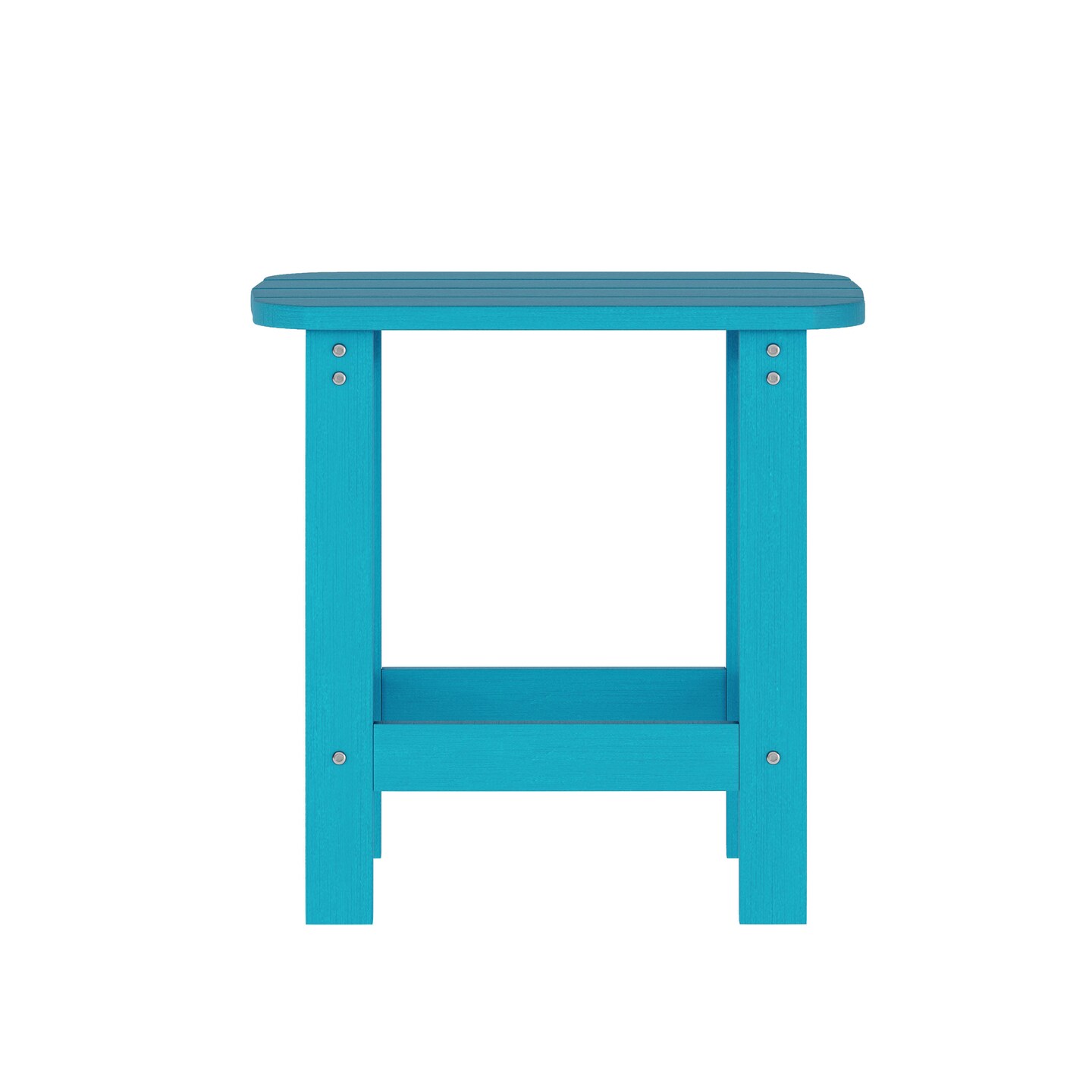 Merrick Lane Solvang 3-Piece Adirondack Chairs/Table Set for Indoor/Outdoor Use with 2 Adjustable Lounge Chairs with Cup Holders and Side Table with Shelf