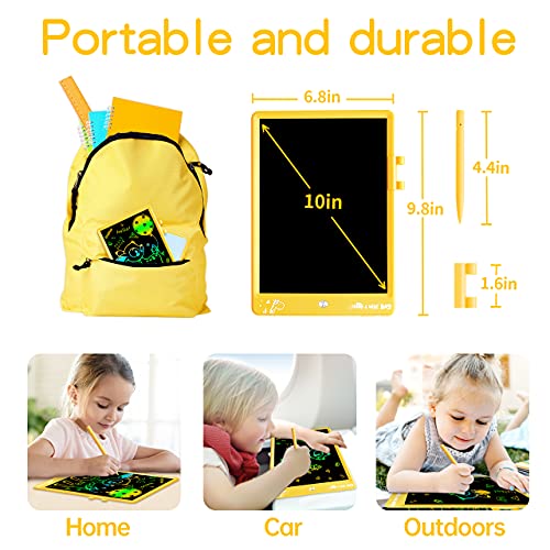 Toys for 3-12 Years Old Kids - 10 Inch LCD Writing Tablet Coloring Screen Drawing Board Digital Educational Pad Art Craft for Boy Girl Toddler Teen School Activity Christmas Game Gift