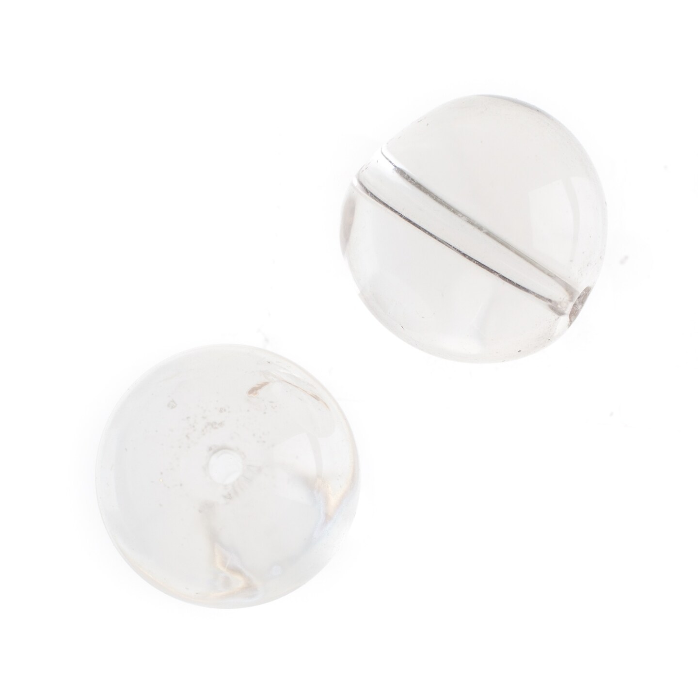 Earth's Jewel Semi-Precious 8mm Clear Quartz Natural Round Strung Bead