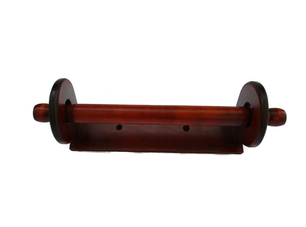 Solid Wood Paper Towel Holder, Maple Paper Towel Holder for Under Cabinet, Rustic Kitchen Decor product 3
