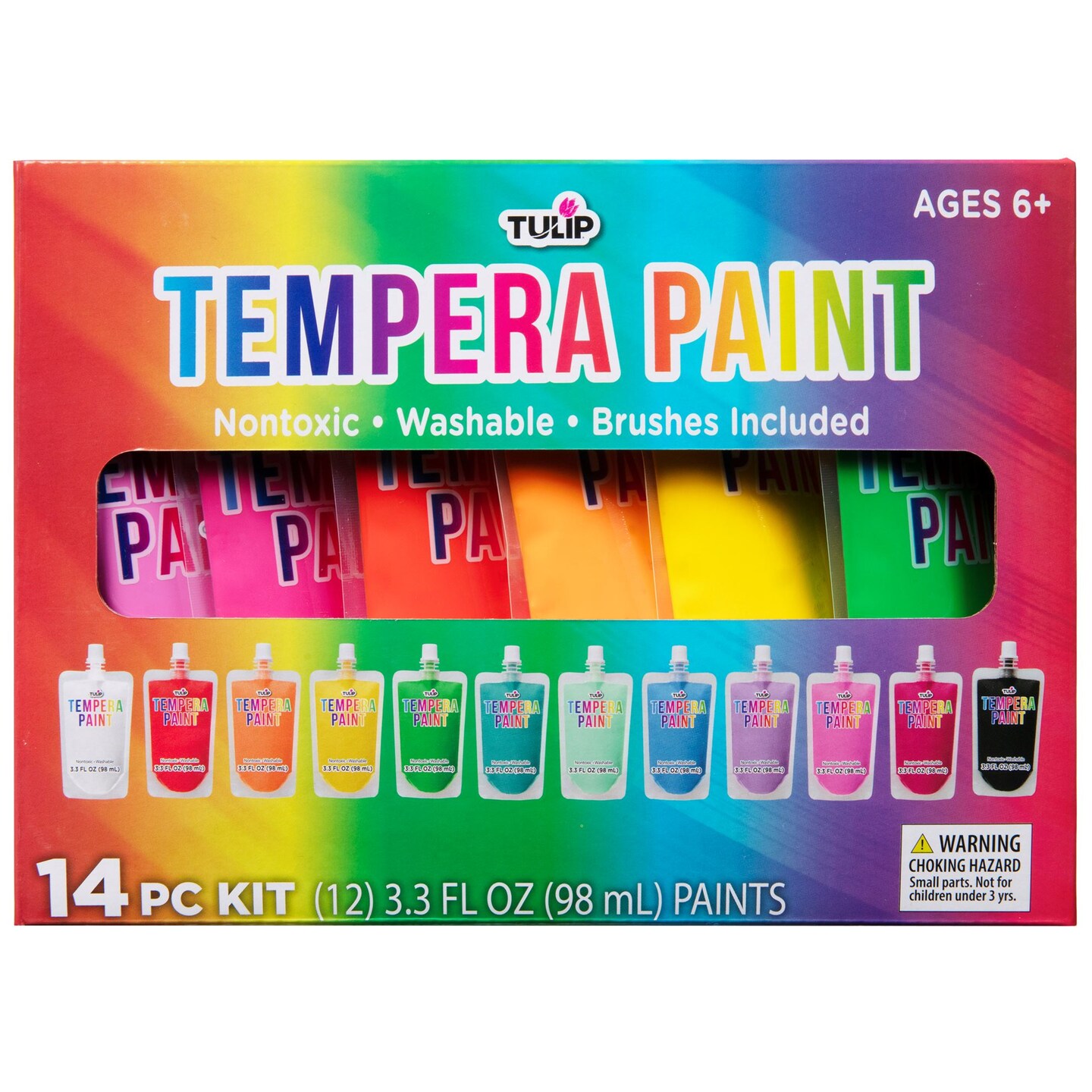 Tulip Tempera Paint 12-Color Kit