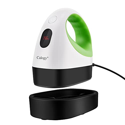 Calogy Mini Heat Press, Heat Transfer Machine, Constant Temp Control,  Insulated Safety Base, Fits for Crafts, T-Shirt, Hat, Cap, Pillows (White  Green)