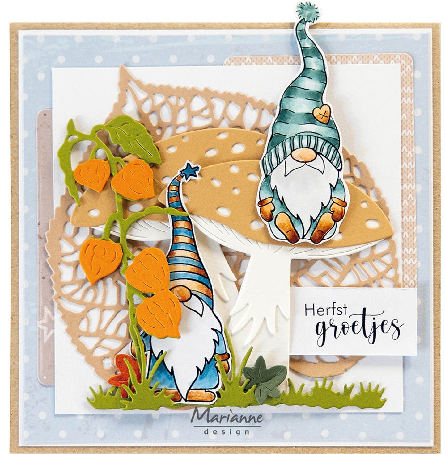 Marianne Design  Craftables Die - Art Texture XL Autumn Leaf