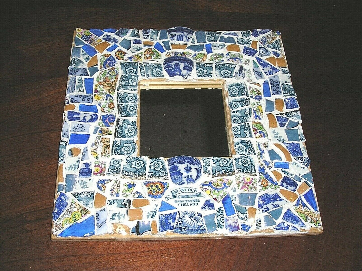 Ornate Vintage China Mosaic outlet Mirror