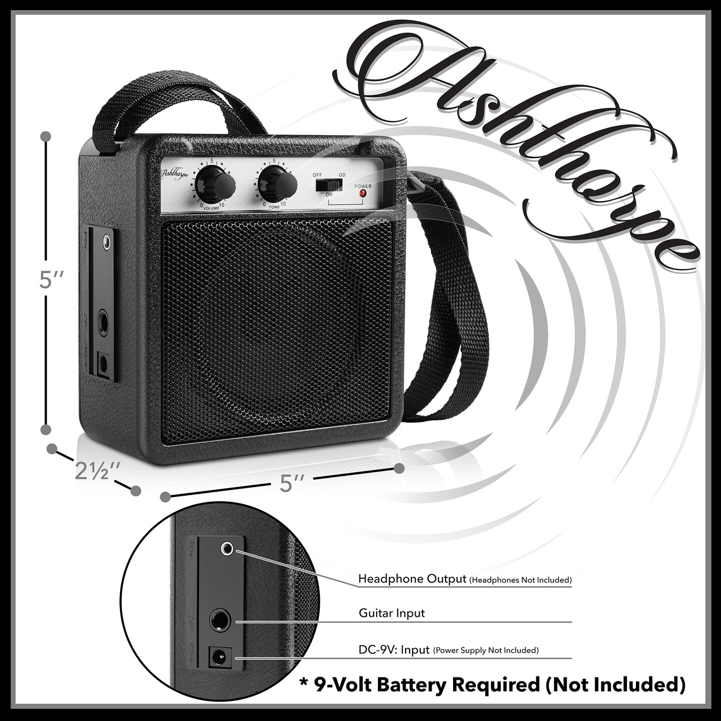 Ashthorpe 30-inch Beginner Electric Guitar Kit with Amplifier, Basic Starter Package w/ Gig Bag, Strings, Strap, Picks