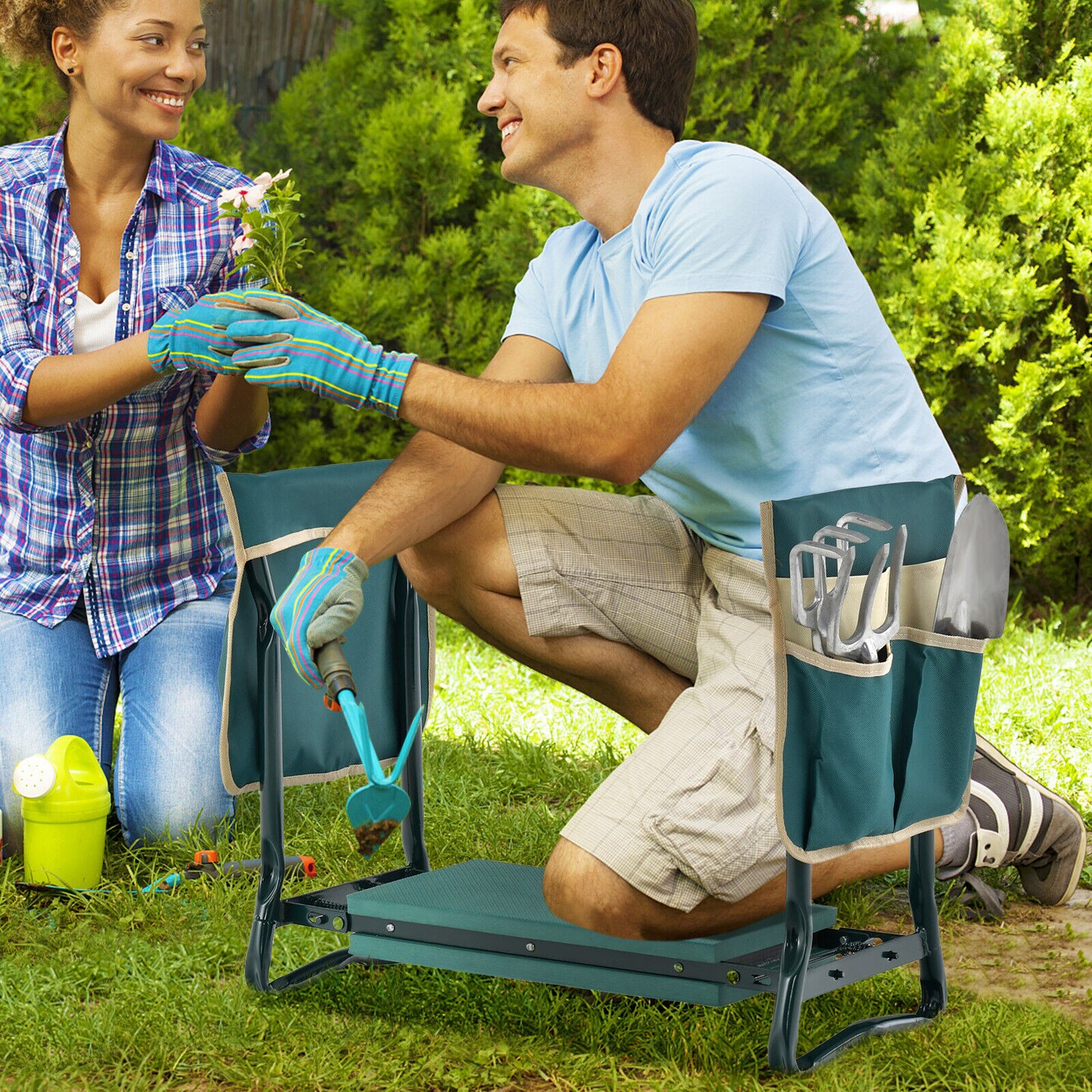 Folding Garden Kneeler And Seat Bench