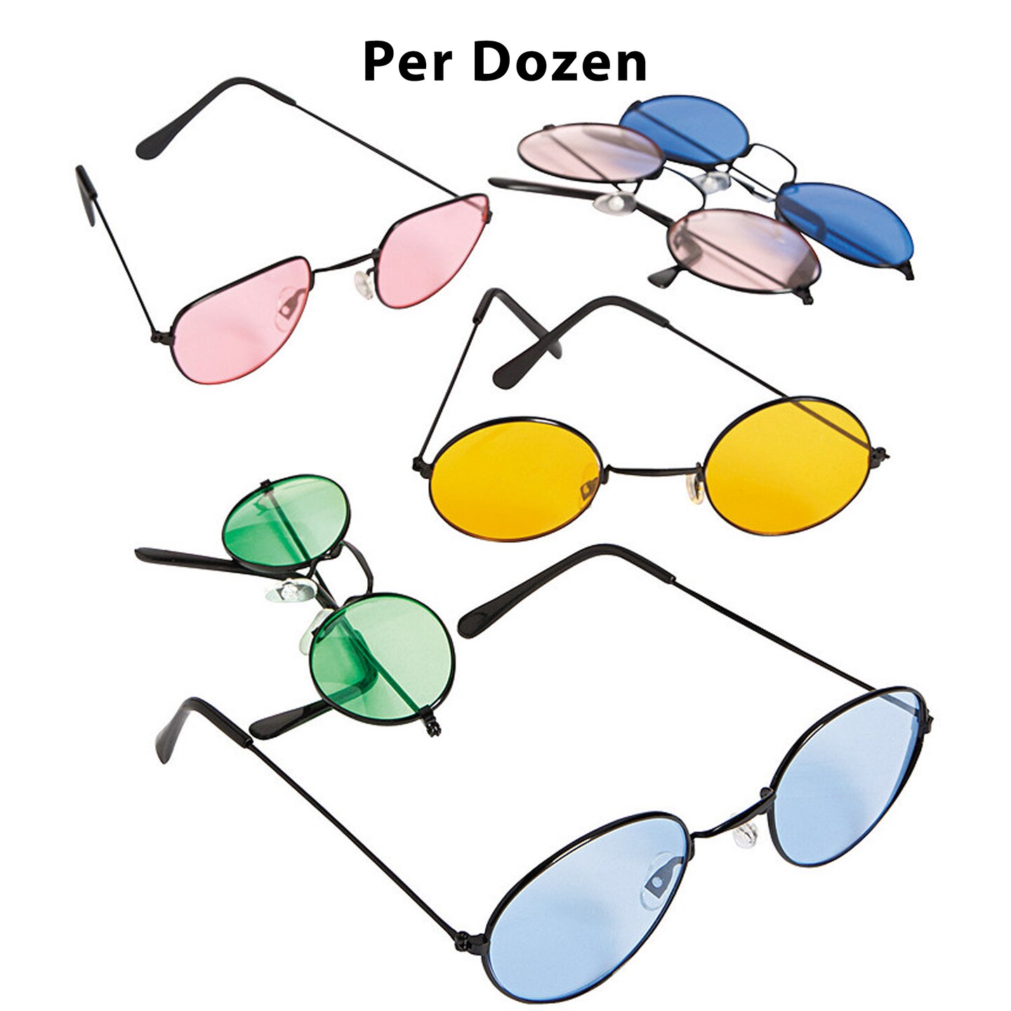 Colored Lens Sunglasses - 12 Pc.