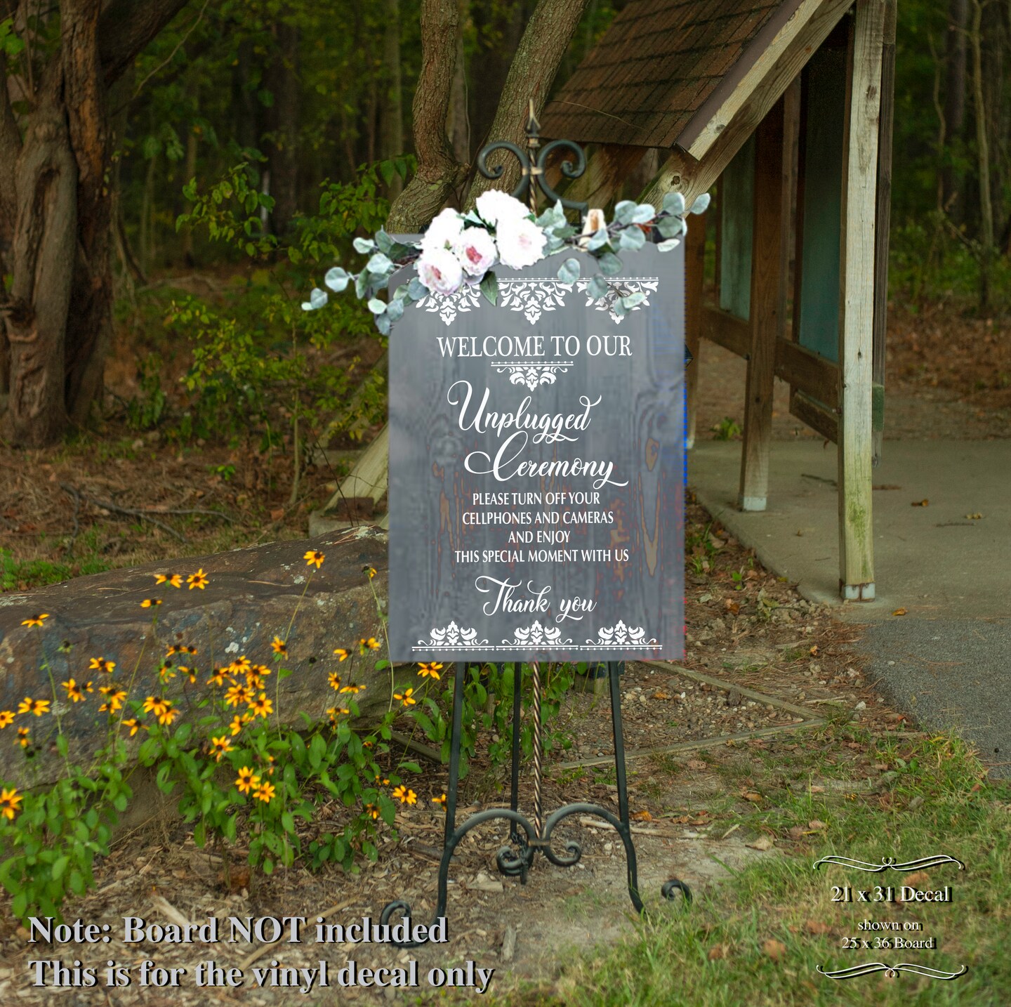 Custom Welcome Wedding Sign Decor Decal | DIY Wedding Signs Making | Acrylic Wedding Welcome Sign | Unplugged Personalized Ceremony -6516 product 2