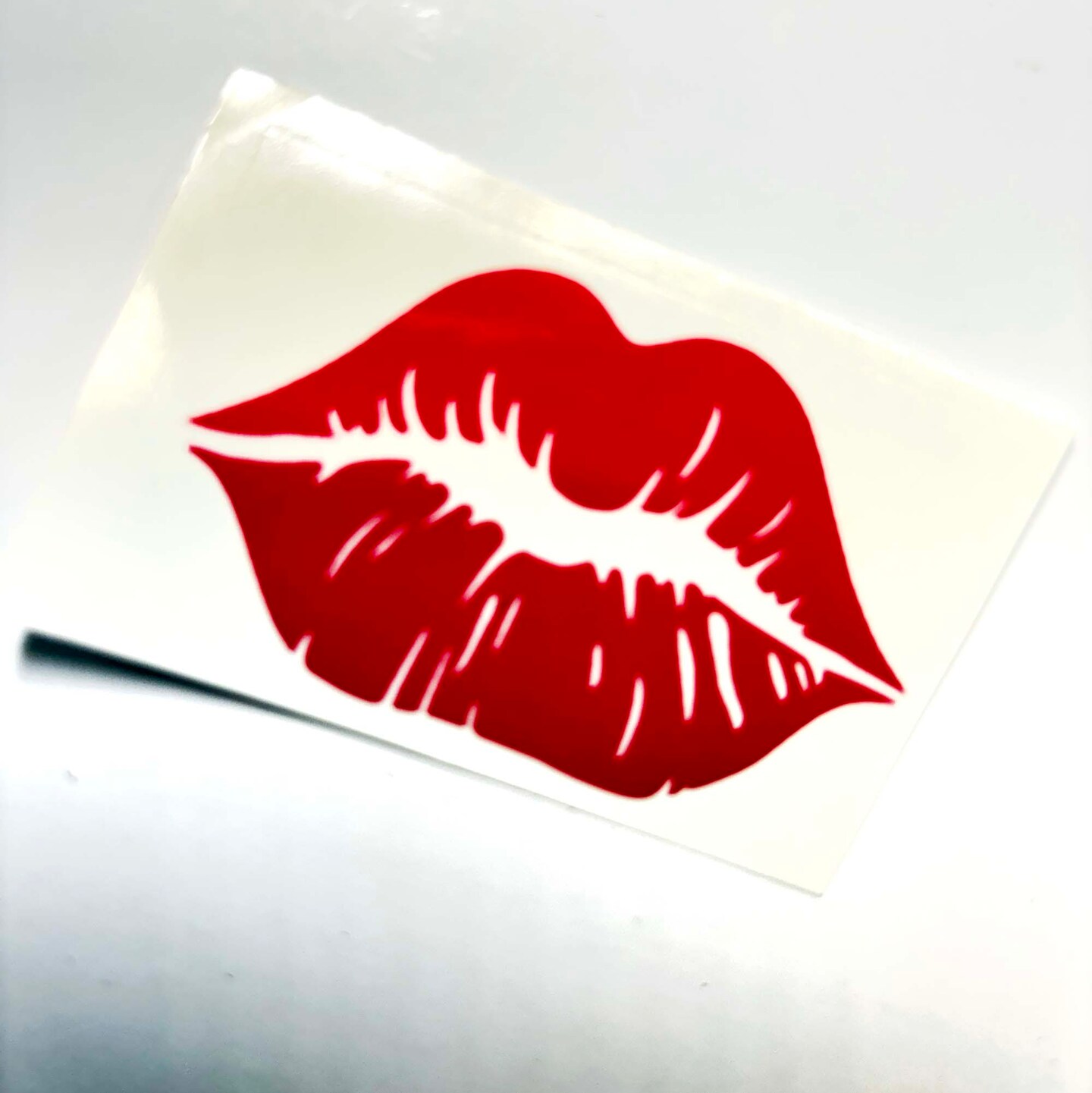 Lips KISSES decal vinyl stickers Valentines Day Choose One of set of 18 ...