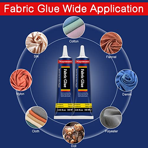 Nayrmaer Leather Glue Special Fabric Glue Permanent Clear Washable for  Bondin