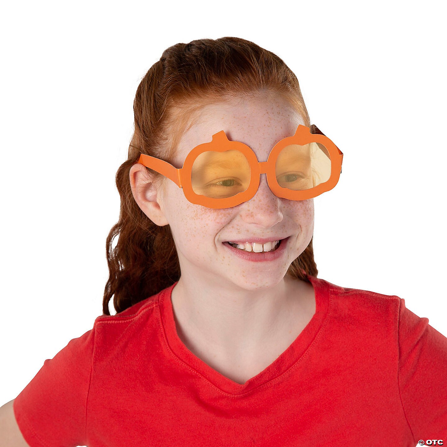 Kids Pumpkin-Shaped Glasses 12 Pieces