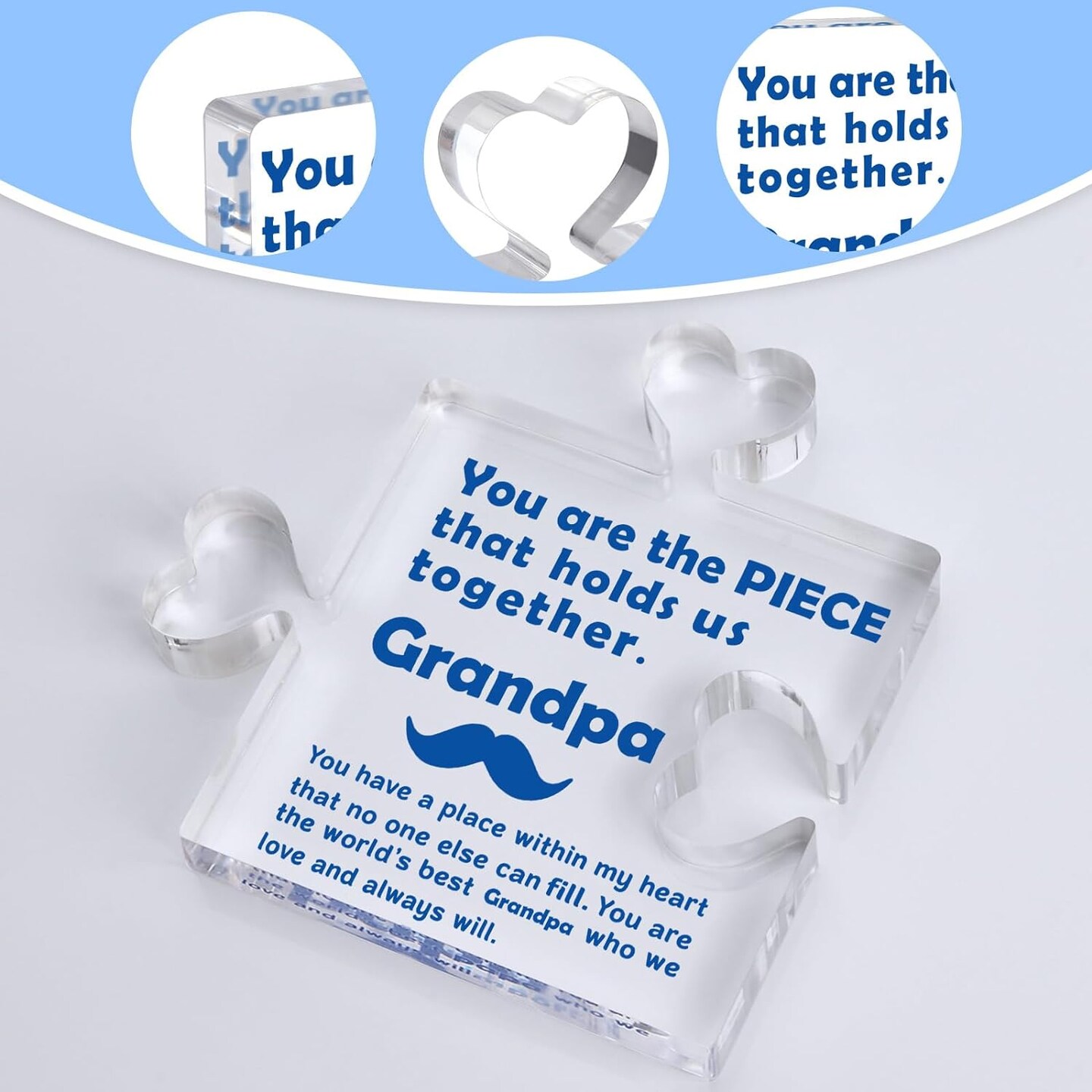 Long-lasting Puzzle Piece for Father&#x27;s Day Table Decoration