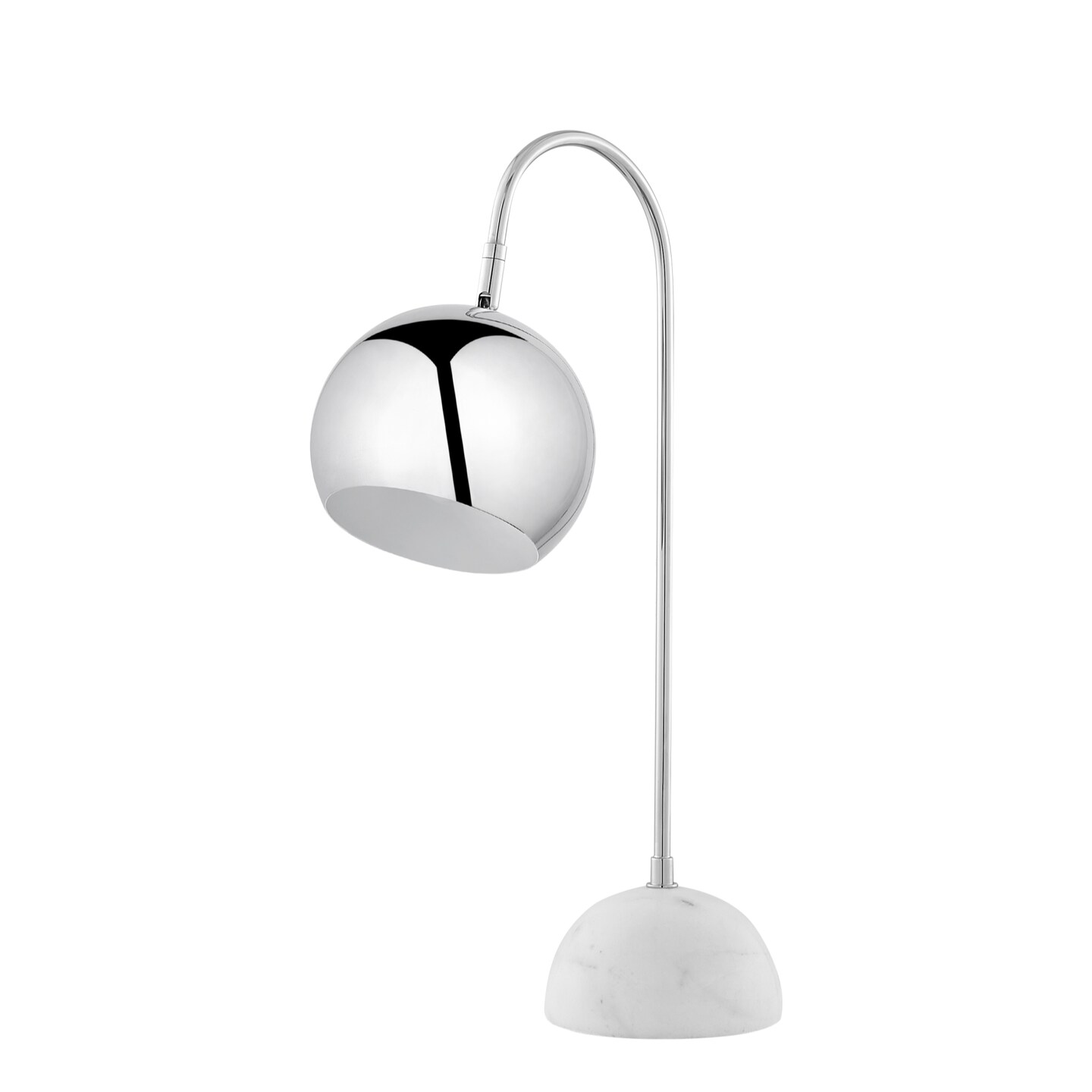 Zac Table Lamp 5ft Power Cord, Marble Stone Base
