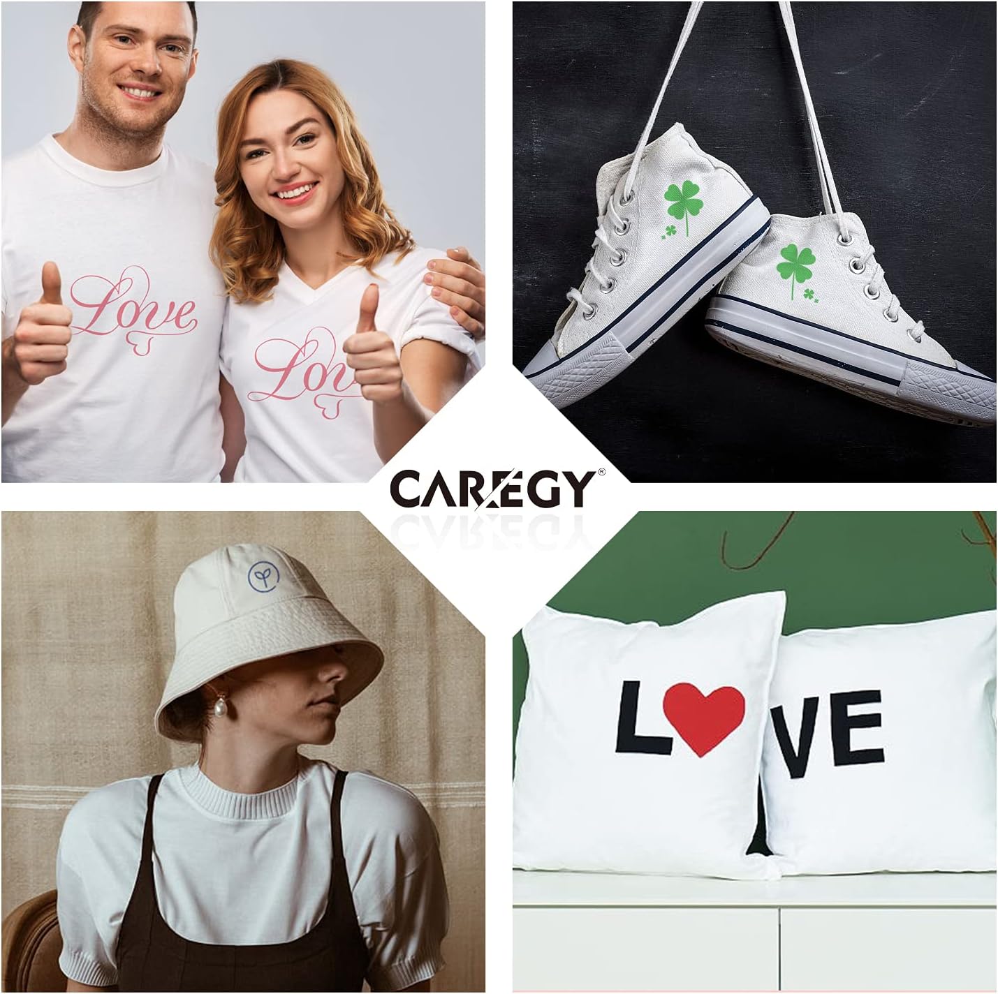 Heat Transfer Vinyl for T-Shirts 12in.x10in. 15 Sheets-Iron On Vinyl HTV Bundle