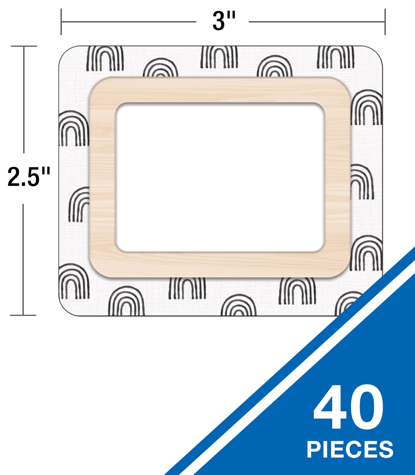 Carson Dellosa Creatively Inspired 40PC Name Tags, Boho Nametags for Daycare Labels, Locker Organization, Hello My Name Is Stickers, Back to School Decor, Classroom Essentials, and Teacher Supplies