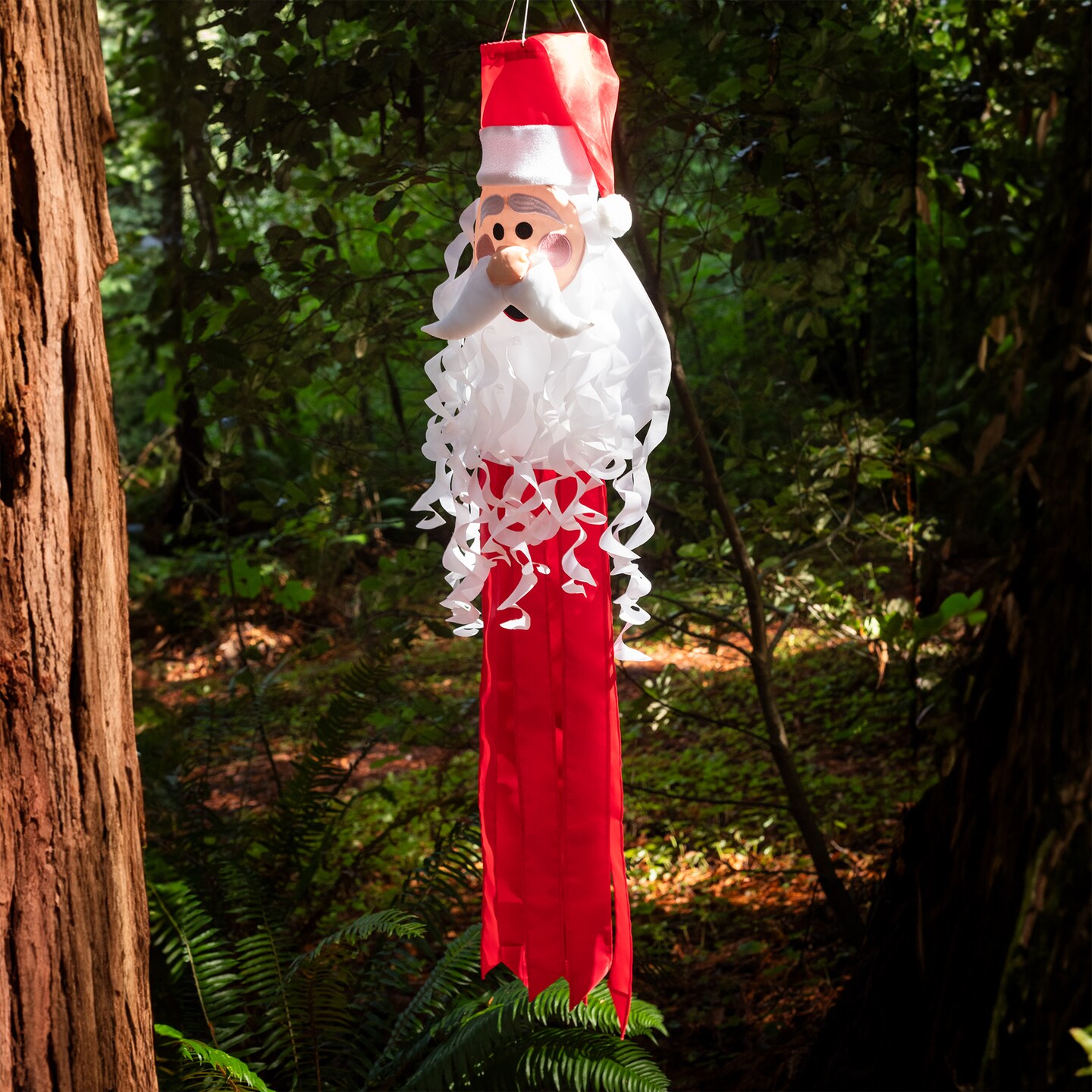 In the Breeze 5226 &#x2014; Santa 3D Windsock &#x2014; Fun St. Nick Holiday Christmas Outdoor Porch Decoration
