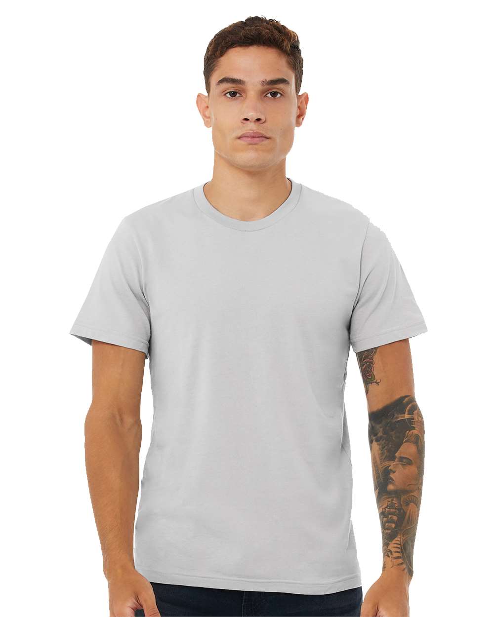 BELLA + CANVAS&#xAE; Men&#x2019;s Crewneck T Shirt, Premium Jersey Short Sleeve Tee for Everyday Wear