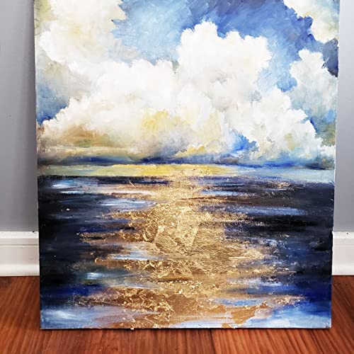 100 Sheets Of Gold Leaf For Gilding - 5.5" X 5.5" Craft Foil For Framing & Art