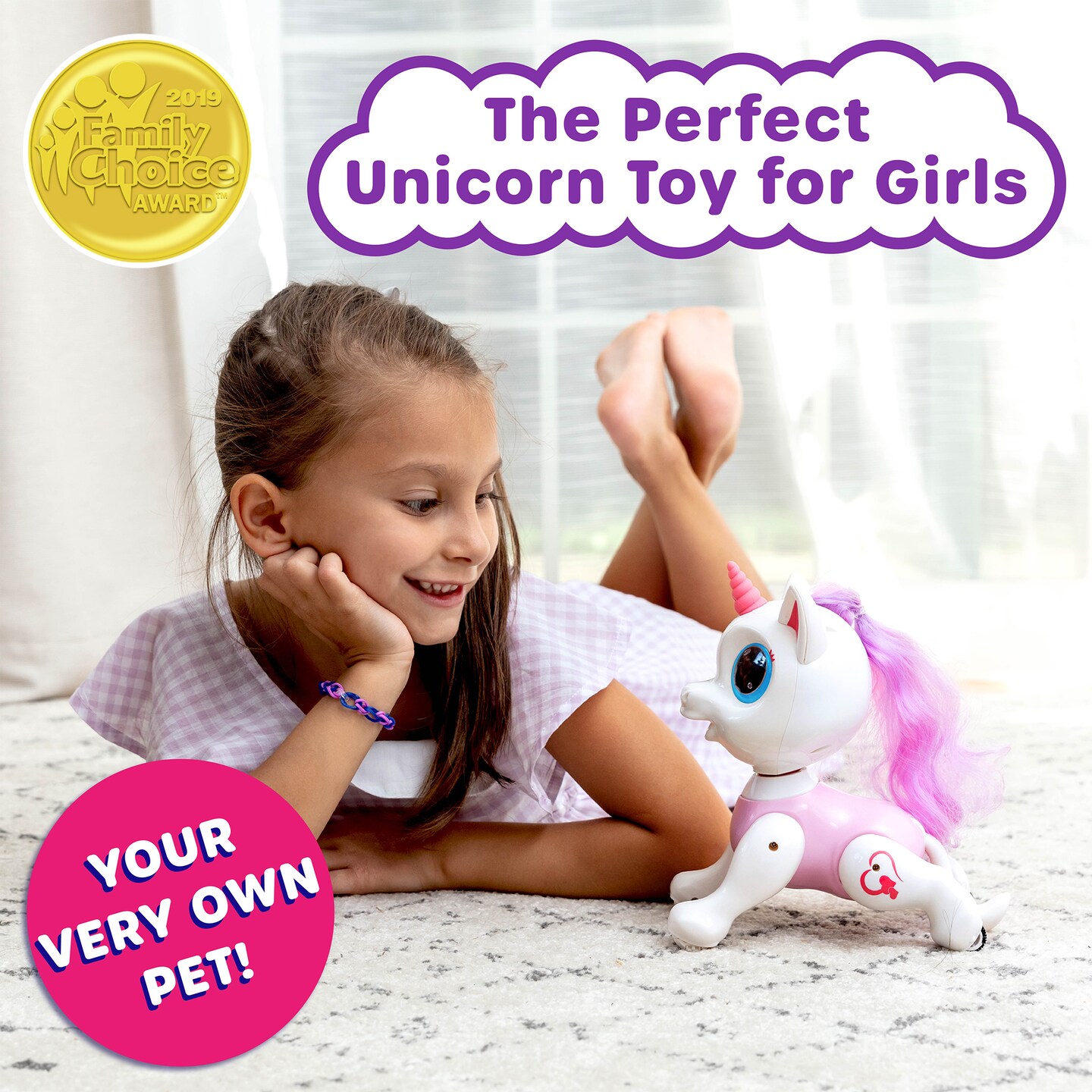 Power Your Fun Robo Pets Unicorn Toy for Girls and Boys