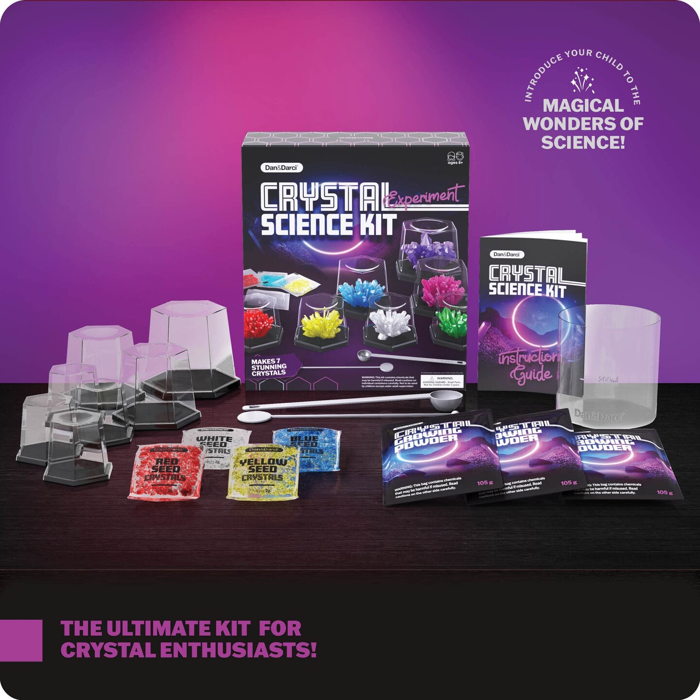 Crystal Growing Kit, STEM Projects Science Kits for Kids Age 8-12, Girls  Toys 8-10 Years Old, Crafts Gift Toys for 6 7 8 9 10 11 12 Years Old Girls  