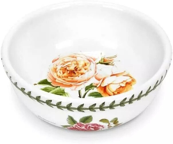Portmeirion Botanic Roses Set of 4 Fruit Salad Bowl with Assorted Rose Motif