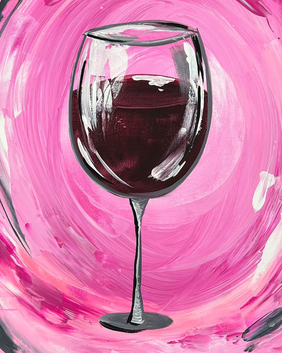 Cheers-Wine Glasses Paint Party, Classes