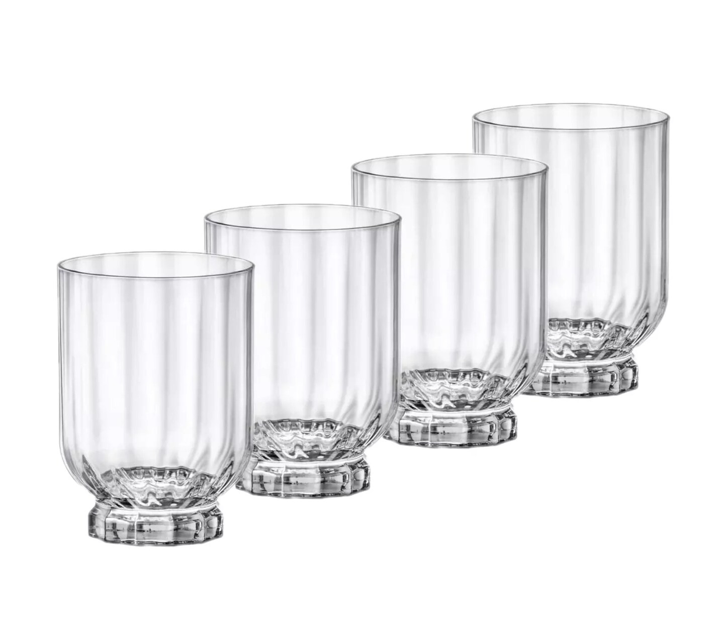Bormioli Rocco Florian DOF Glasses, 12.6 oz., Set of 4, Clear