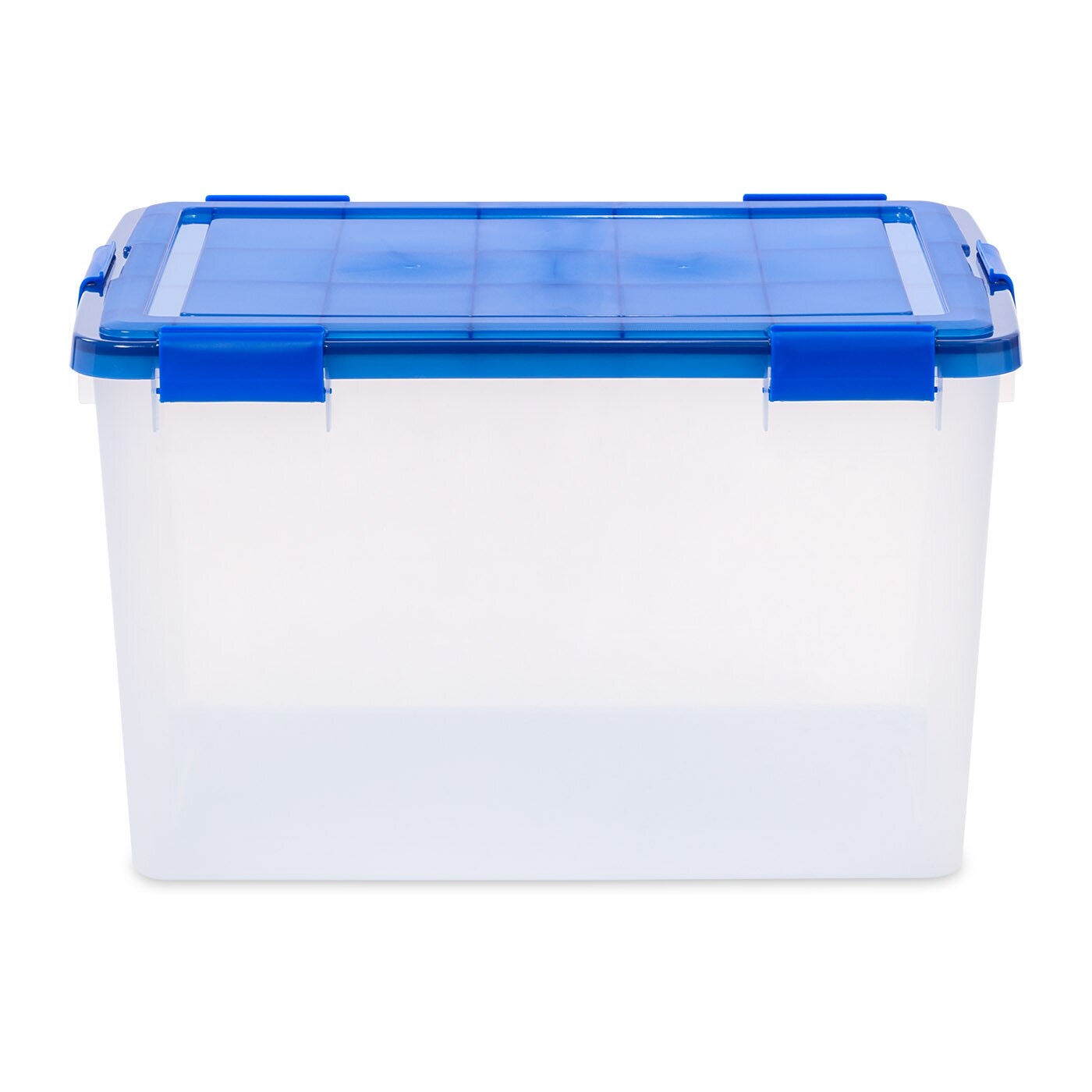 IRIS USA 3Pack 74qt WEATHERPRO Airtight Plastic Storage Bin with Lid and Seal and Secure Latching Buckles