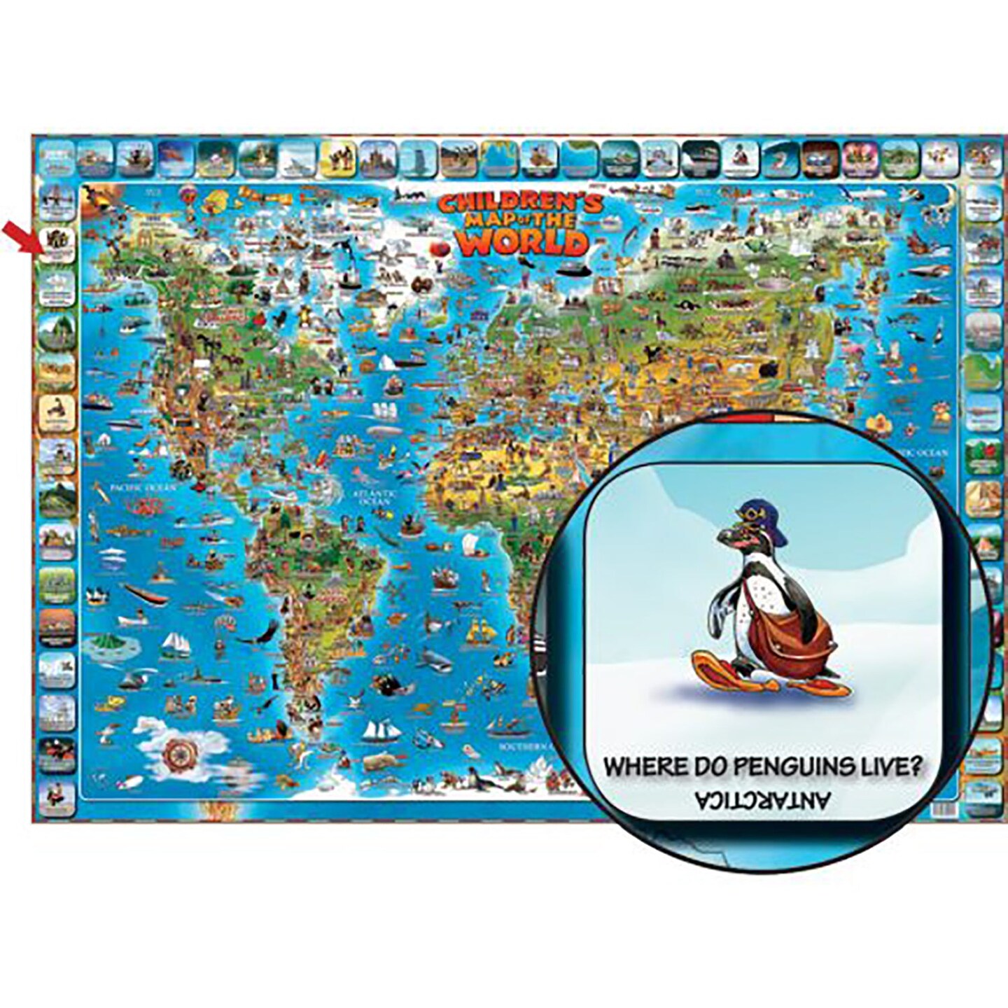 Childrens Map Of The World