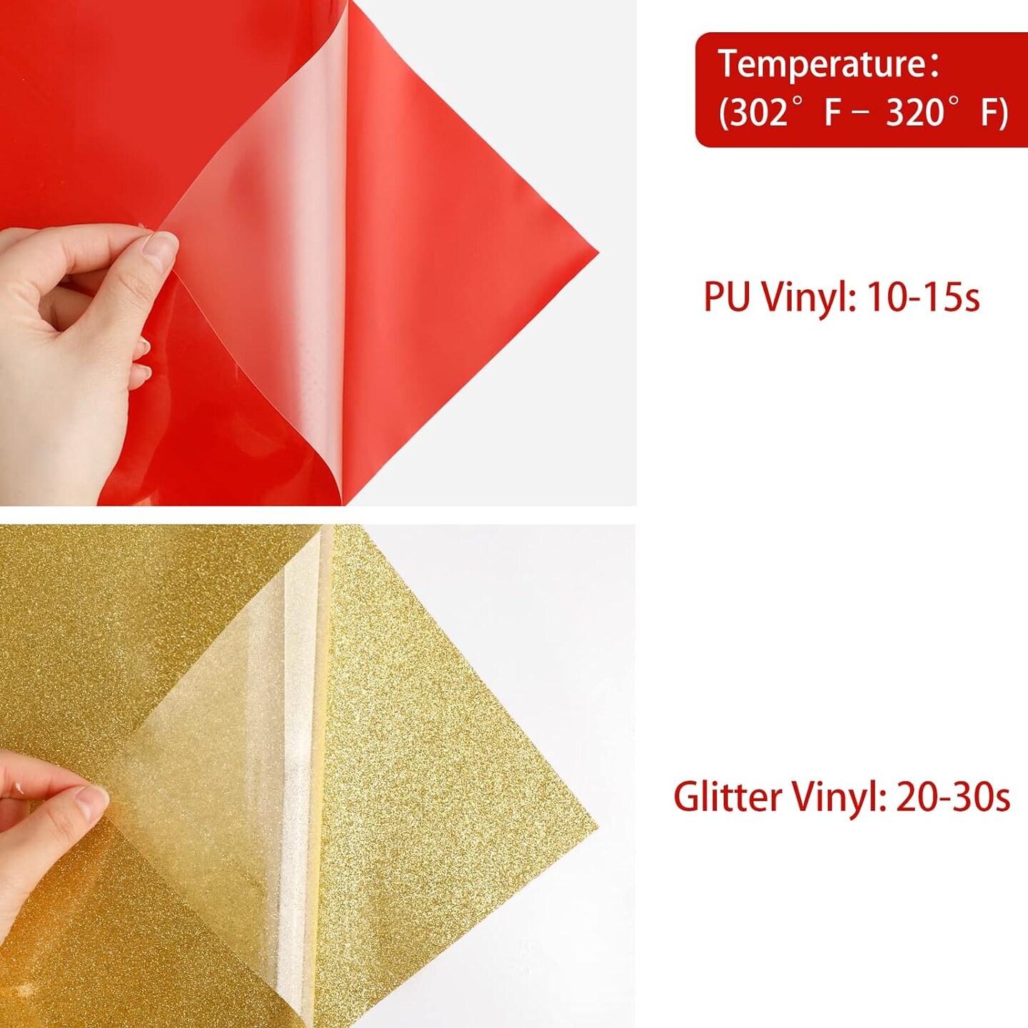 Iron on Vinyl Heat Transfer Vinyl 22 Pack Includes 16 Pack Assorted Colors Sheets and 6 Pack Glitter Sheets for T-Shirts Works with Cricut, Silhouette Cameo&#xFF08;10in x 12in&#xFF09;