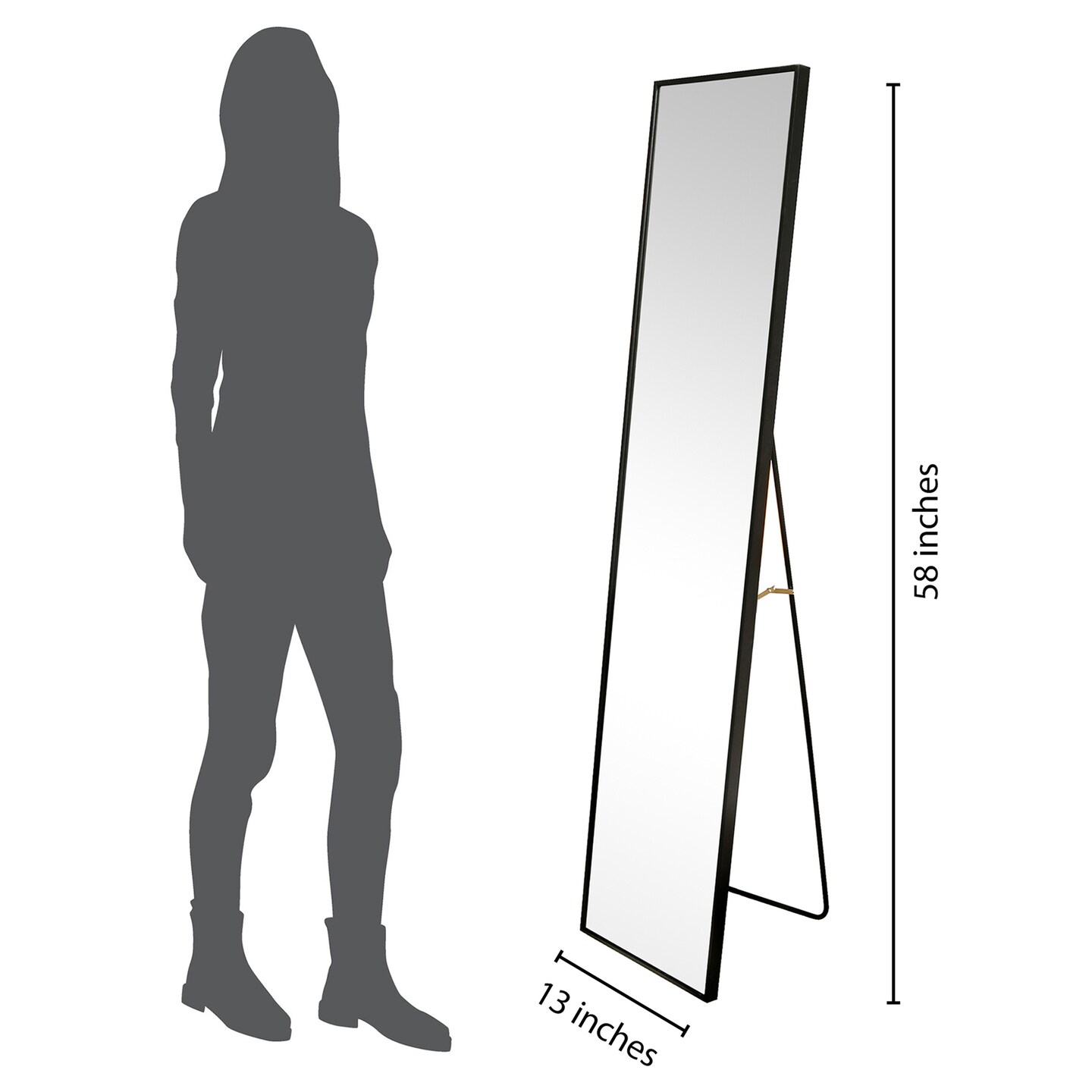 Americanflat Framed Round Mirror - Circle Mirror for Bathroom, Bedroom, Entryway, Living Room - Large Black Circle Mirror for Wall Décor