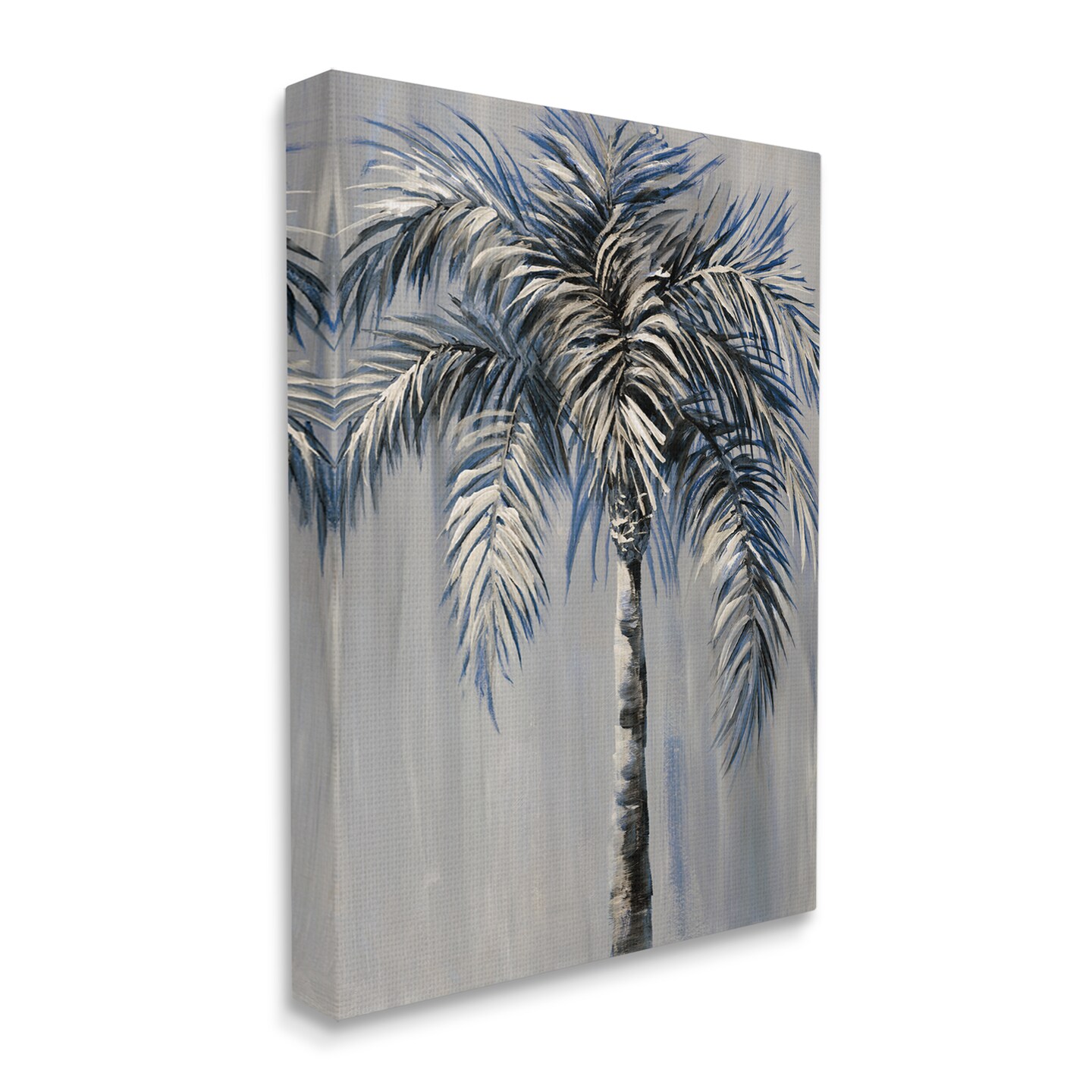 Stupell Industries Grey Palm Tree Painting Canvas Wall Art
