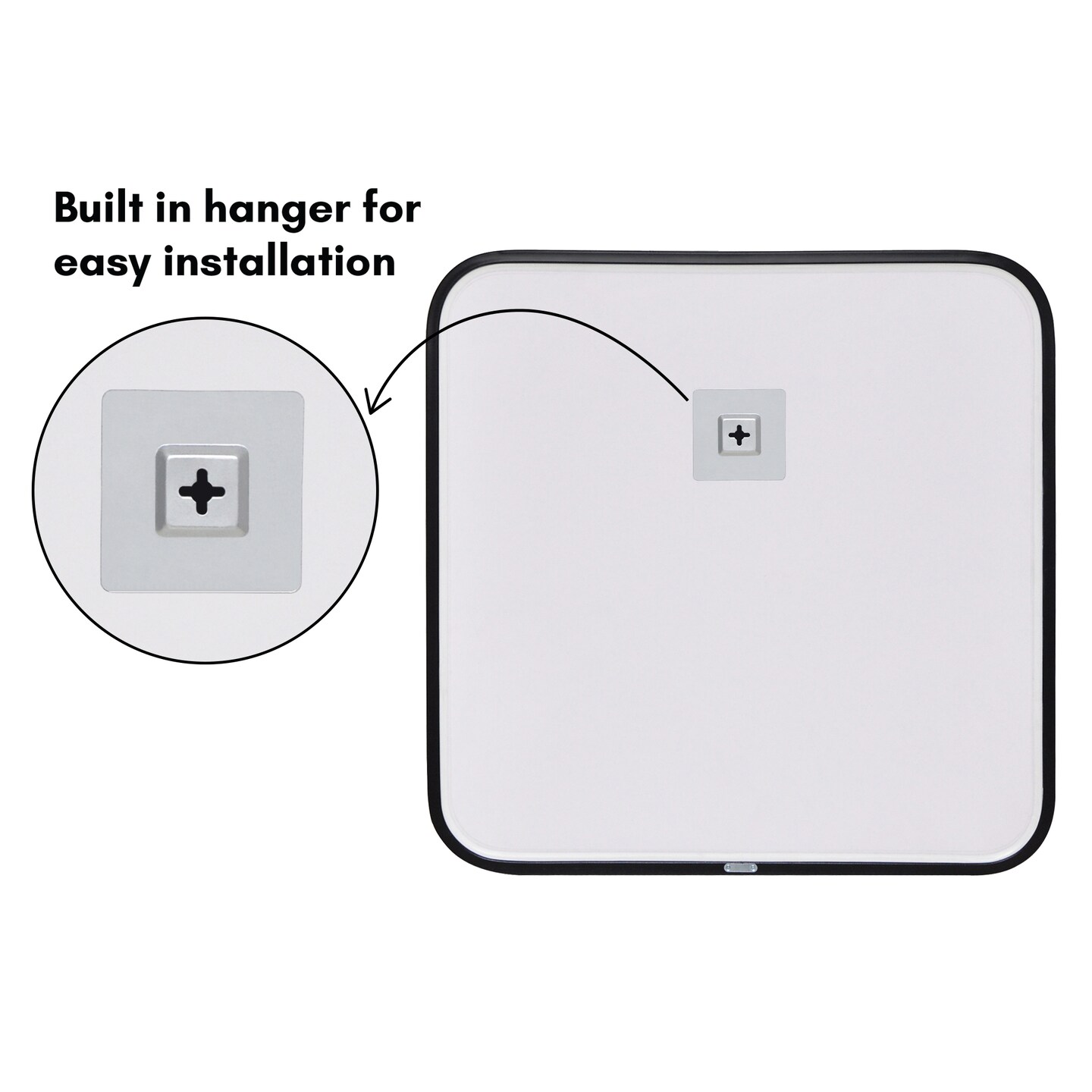 Americanflat Framed Round Mirror - Circle Mirror for Bathroom, Bedroom, Entryway, Living Room - Large Black Circle Mirror for Wall Décor