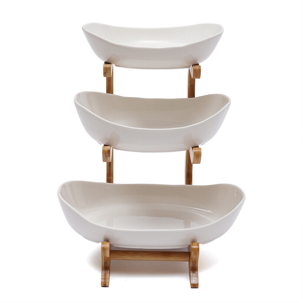 3-Layer Fruit Tray Storage Rack Vegetables Snacks Storage