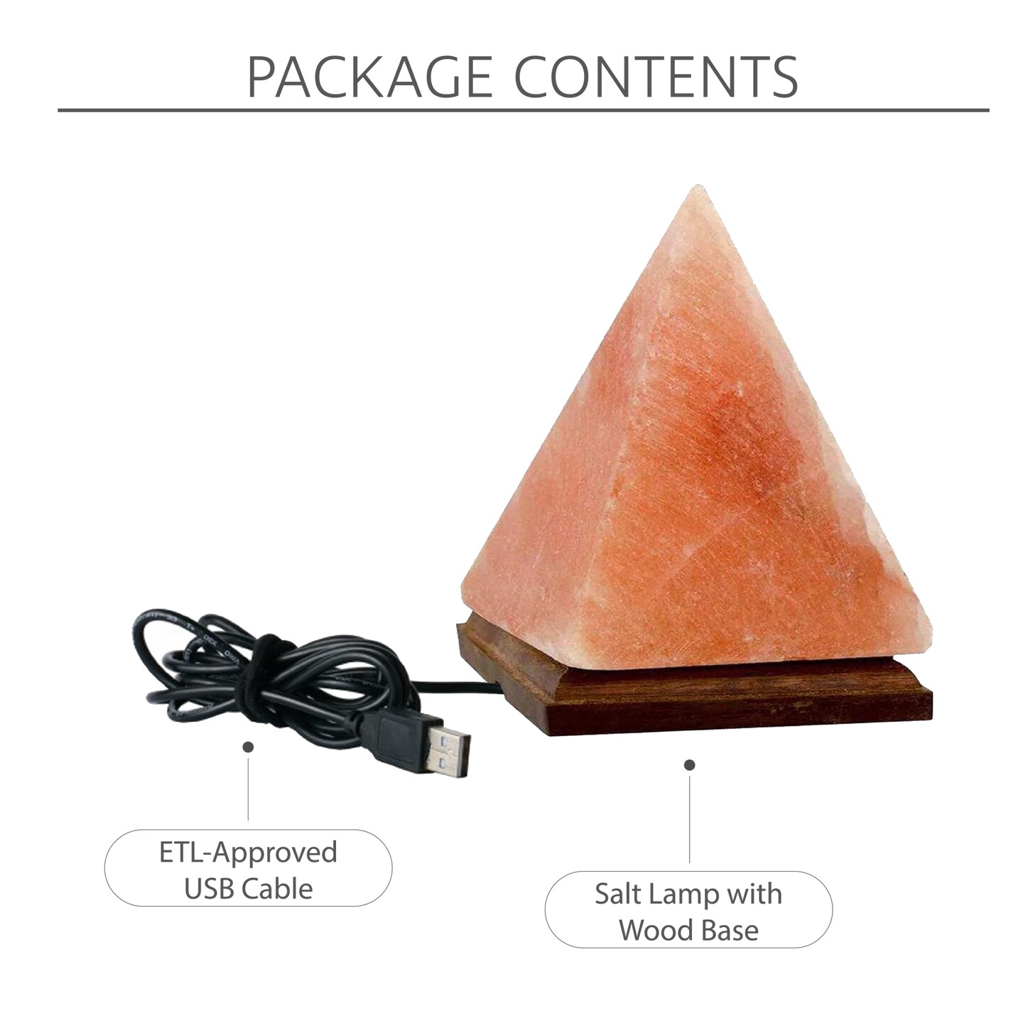 Oziel Piramide Salt Lamp 8 Color Modes