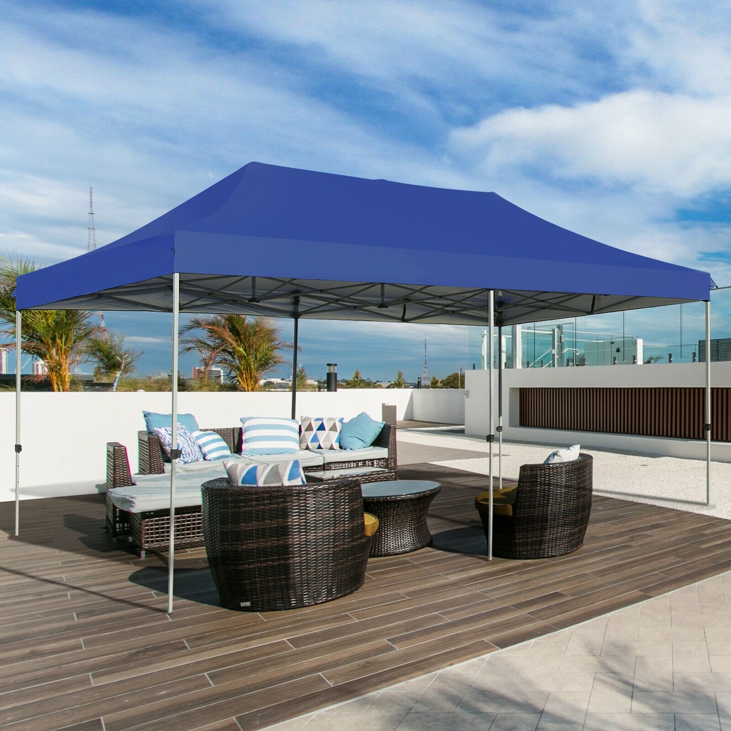 Adjustable Folding Heavy Duty Sun Shelter with Carrying Bag