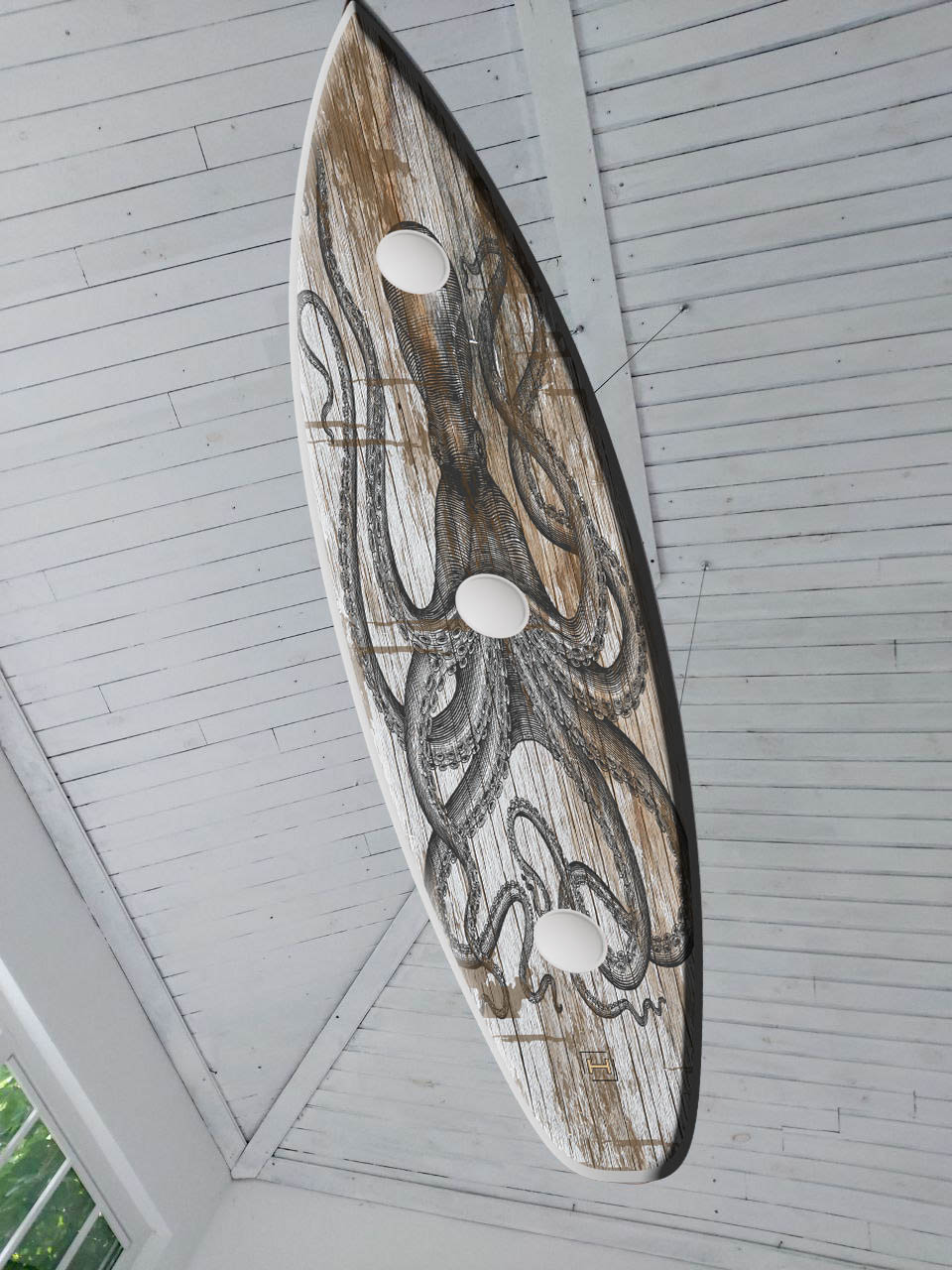 Surfboard deals ceiling light