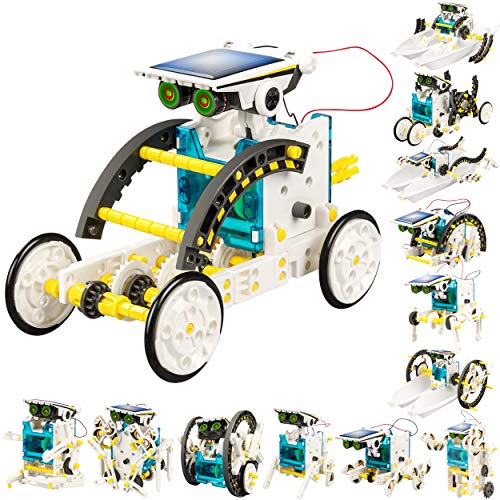 Educational Experiment DIY Robotics Kit, Science Toy Solar Powered Building Robotics Set Age 8-12 for Boys Girls Kids Teens to Build