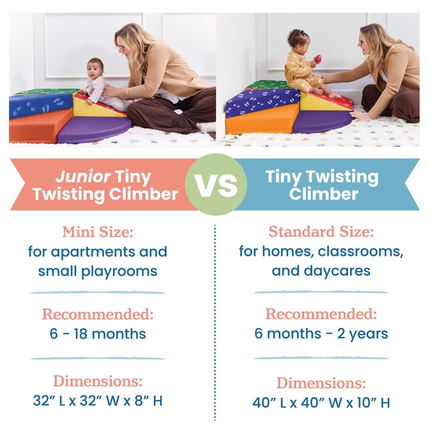 Tiny Twisting Corner Climber, Beginner Playset