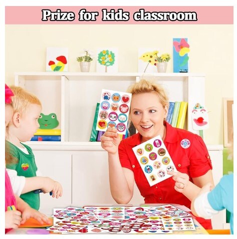 (720 PCS) Valentine&#x27;s Day Stickers, Heart Love Stickers, Gifts for Kids Classroom, Valentines Decorations for Goodie Bags/Crafts Decor