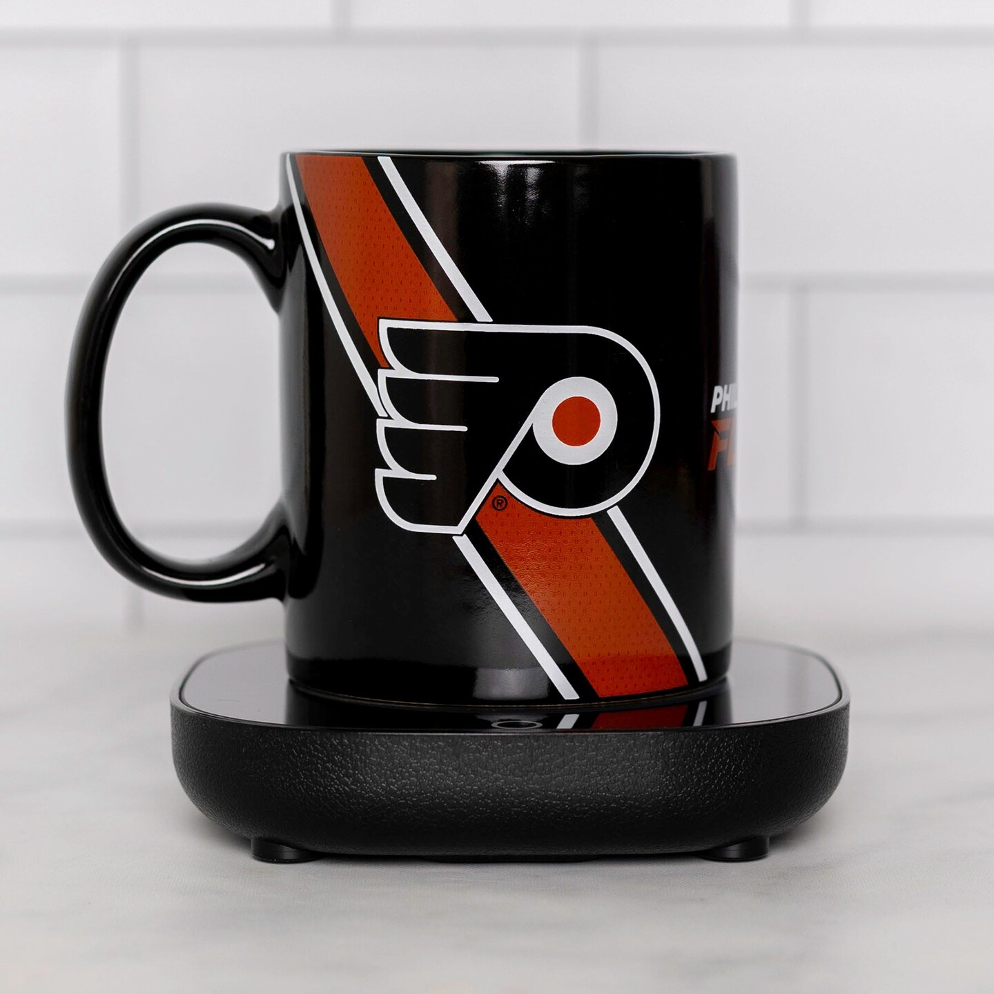 Uncanny Brands NHL Philadelphia Flyers Logo Mug Warmer Set