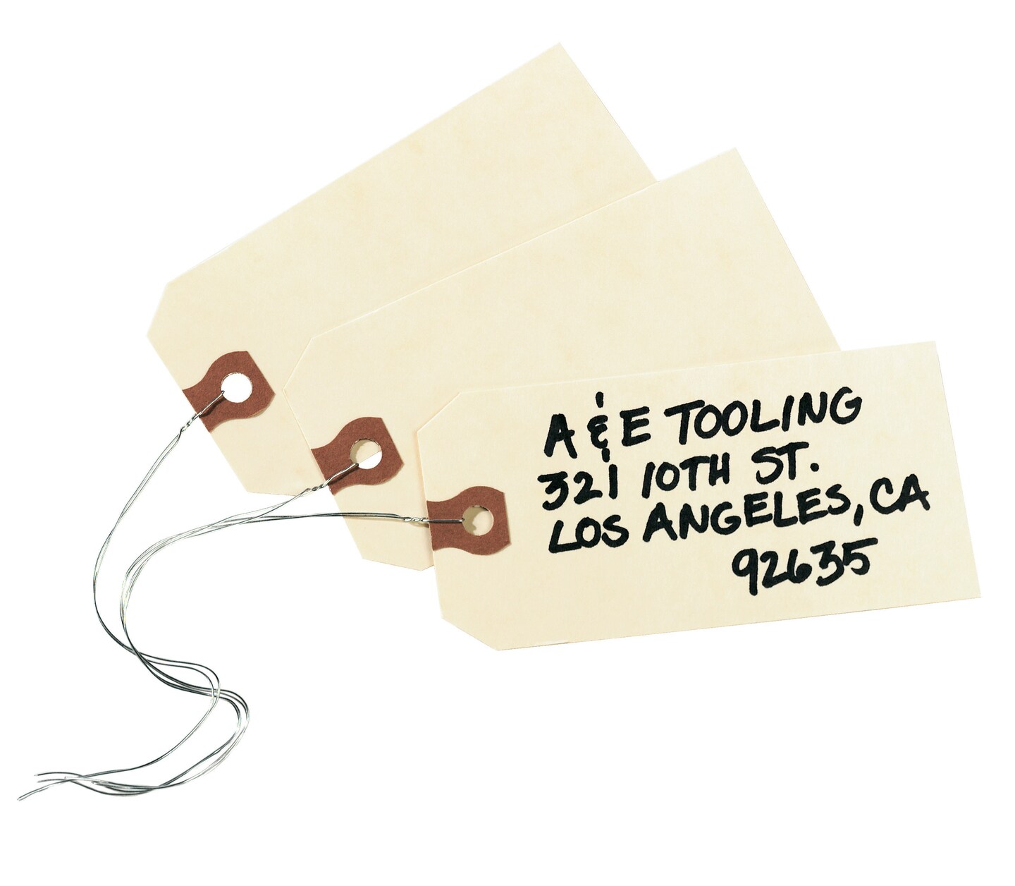 Avery Shipping Tags with Wire, 11.5 pt. Stock, 4-1/4" x 2-1/8", 1,000 Manila Hang Tags (12604)