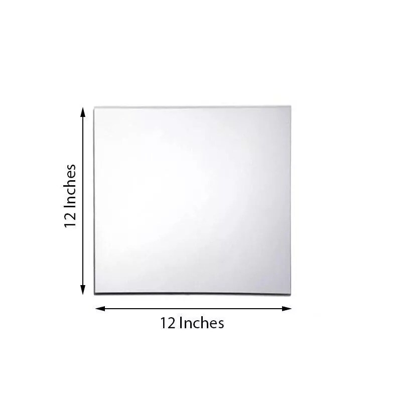 4 pcs 12&#x22; Square MIRRORS Wedding Party Reception CENTERPIECES