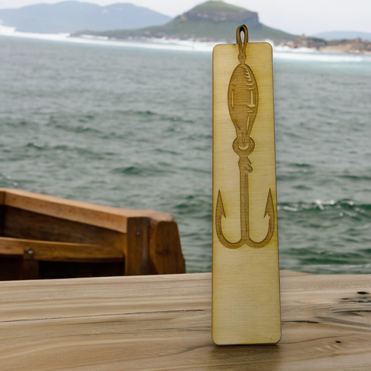 Bookmark - Fish Hook - Birch wood