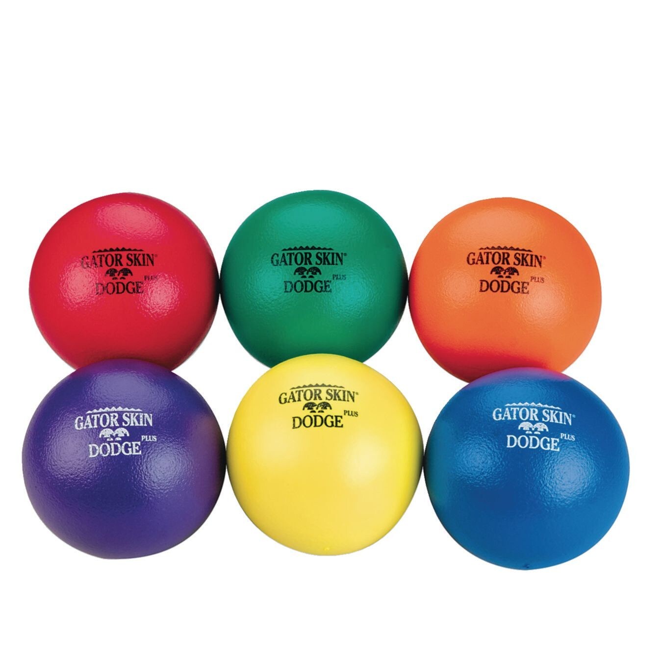 S&#x26;S Worldwide Gator Skin Middle School Dodgeballs. Assorted Color 6.5&#x22; PU Coated Foam Balls. Soft No-Sting Balls for PE Games, After School Programs, and Backyard. Ideal for Ages 10-14. Set of 6.